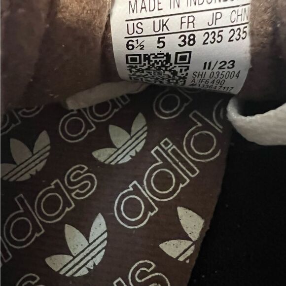 NWT Adidas Handball Spezial Sneakers Earth Strata Off White Gum Sz Women 6.5 - Picture 15 of 15